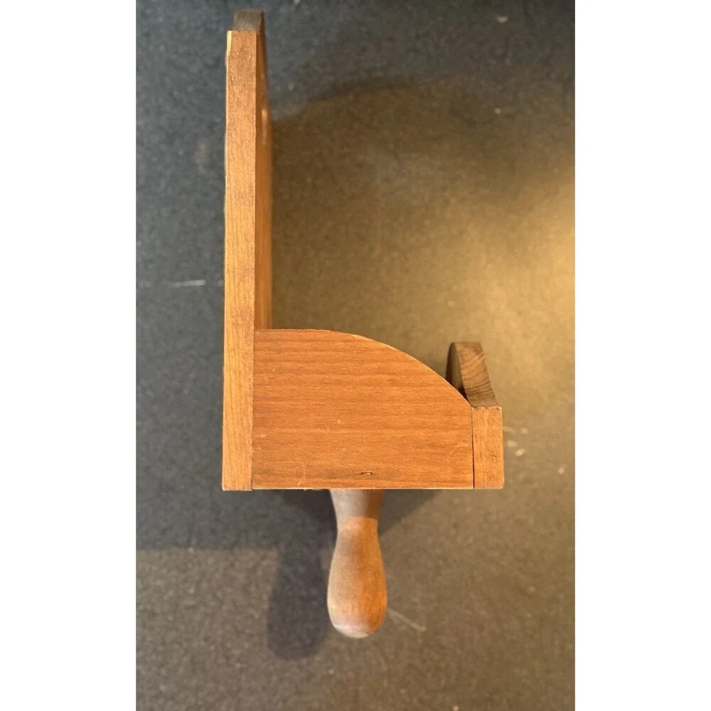 VTG Wood Heart Wall Candle Holder Farmhouse cottagecore grandmacore country 90's